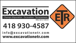Logo Excavation ETR inc., Entrepreneur général à Saint-Basile