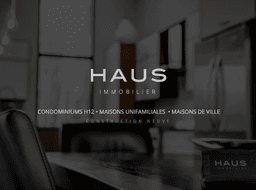 Logo Haus immobilier inc., Entrepreneur général à Blainville