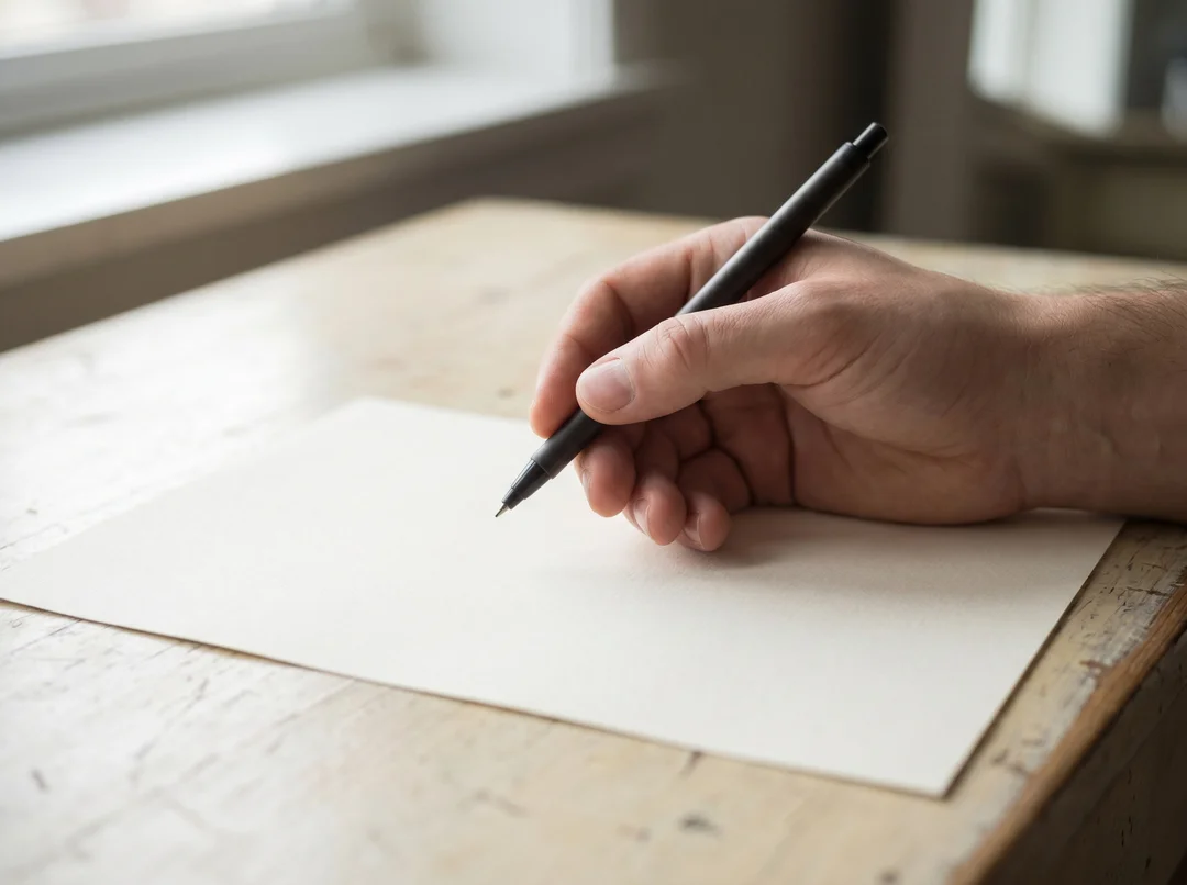 Signing a renovation agreement with a pen on a document