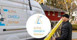 Logo Alpha Candela électrique inc., Électricien à Montréal