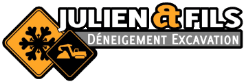 Logo Excavation Julien & Fils 2013 inc., Fosse septique / Plomberie ext. à Saint-Louis-de-Gonzague