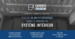 Logo Experts Acoustique 1974 inc., Entrepreneur général à Sherbrooke