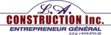 Logo L.A. Construction inc., Entrepreneur général à Montréal