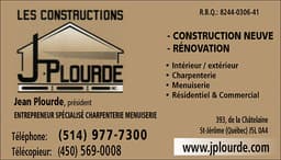 Logo Les Constructions J.Plourde inc., Fondation / Imperméabilisation à Saint-Jérôme