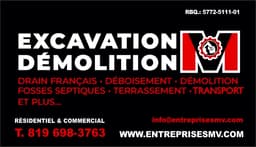 Logo Les Entreprises Martin Vallières inc., Fosse septique / Plomberie ext. à Saint-Paulin