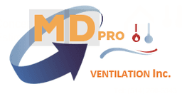 Logo MD-Pro Ventilation inc., Entrepreneur général à Sainte-Thérèse