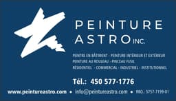 Logo Peinture Astro inc., Rénovateur résidentiel à Longueuil
