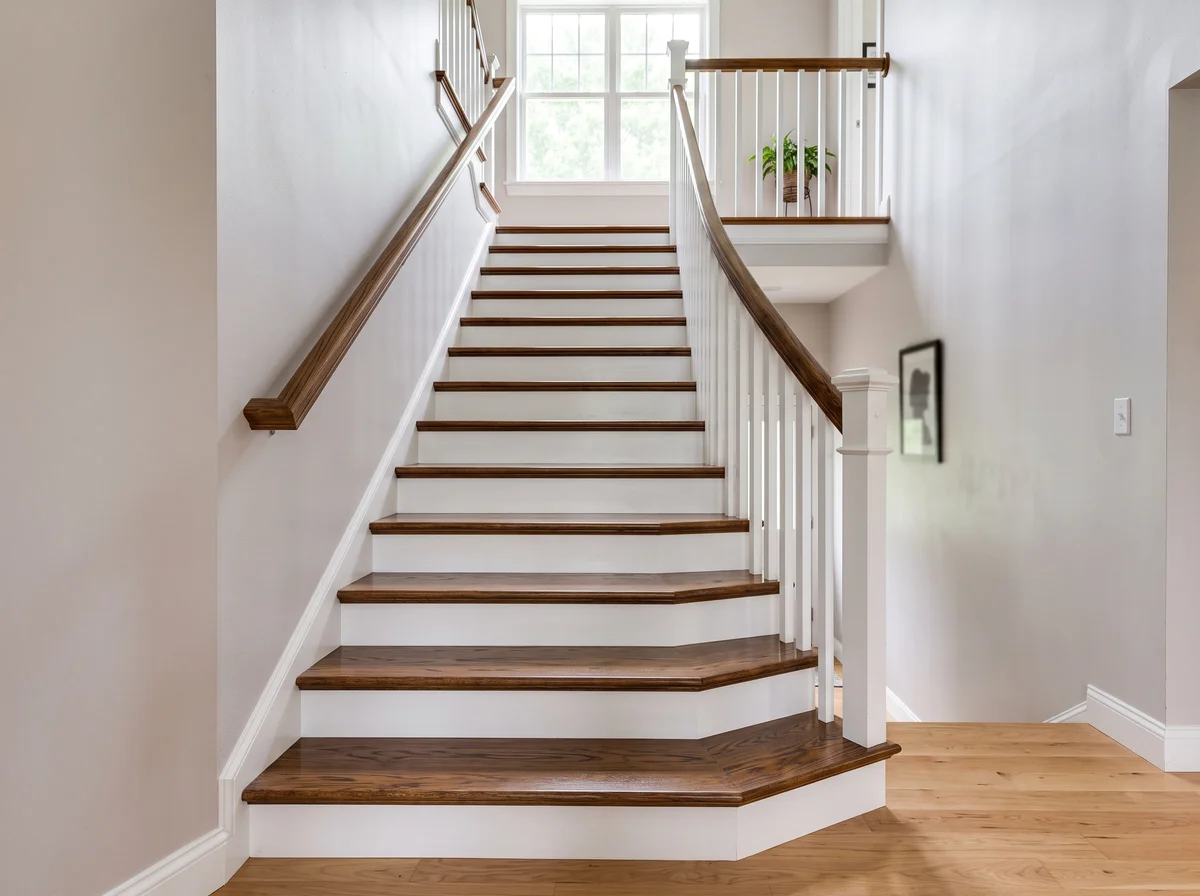 Escalier teint
