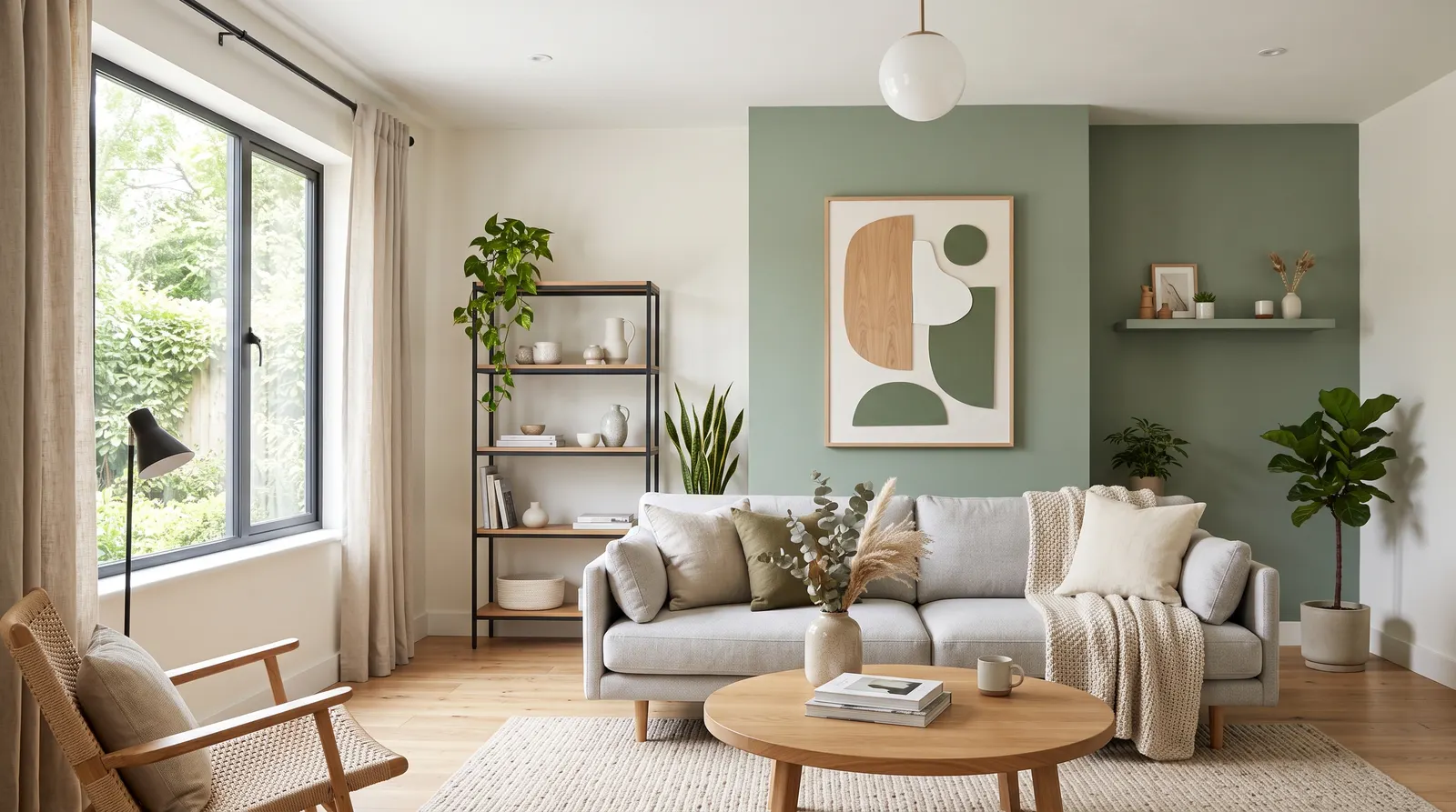 Salon vert sauge